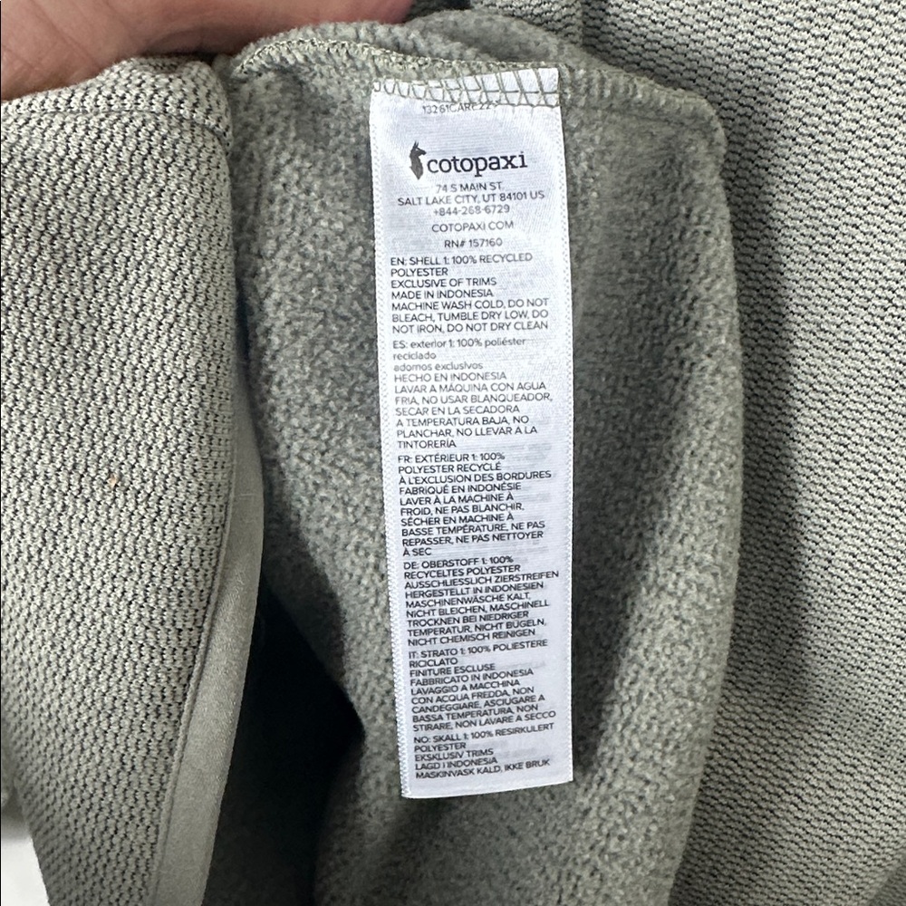 Cotopaxi Men's Gray Envo Fleece Heather Pebble Sweater XL NWT - Picture 11 of 15